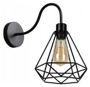 Toolight - Nástenná lampa Reno C - čierna - 180986C