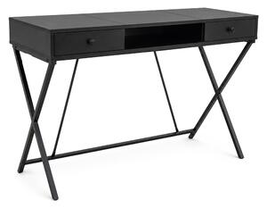 Ak furniture Písací stôl Crossline 120 cm čierny