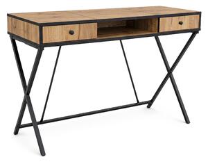 Ak furniture Písací stôl Crossline 120 cm čierny/dub Craft