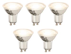 Sada 5 stmievateľných LED žiaroviek GU10 8W 650lm 2700K