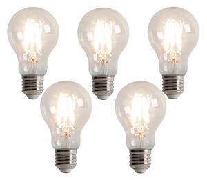 Sada 5 stmievateľných LED žiaroviek E27 s 3-stupňovým stmievaním A60 5W 500lm 2700K