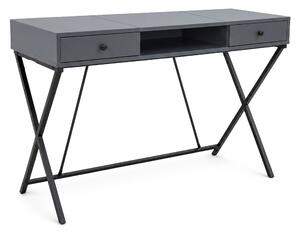 Ak furniture Písací stôl Crossline 120 cm čierny/grafit