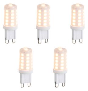Sada 5 stmievateľných LED žiaroviek G9 Opal 3W 250lm 2200K