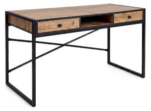 Ak furniture Písací stôl Elonis 123 cm dub Craft/čierny
