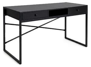 Ak furniture Písací stôl Elonis 123 cm čierny