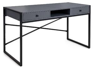 Ak furniture Písací stôl Elonis 123 cm grafit/čierny