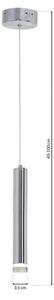 LED Luster na lanku ICE LED/5W/230V