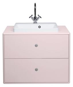 Ružová skrinka s umývadlom bez batérie 80x62 cm Color Bath - Tom Tailor for Tenzo