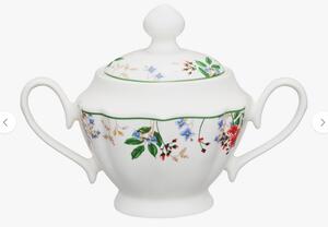 Cukornička Rosalia – elegantný porcelánový doplnok s kvetinovým vzorom