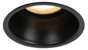 Inteligentné Zapustené Bodové Svetlo Čierne IP44 vrátane Wifi GU10 50mm - Dept