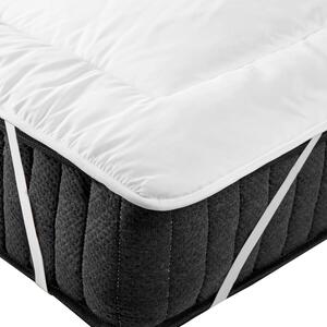 Ochranná podložka na matrac z mikrovlákna biela 120 x 200 cm vrchný topper hrúbka 4 cm