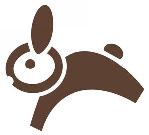 Pieris design Hojdací králik - nálepka na okno biela