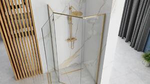 Rea - Sprchovací kút Diamond - zlatá - 80x80 cm