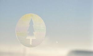 Vianočné gule - Vyfarbovaci nálepky nielen na okno