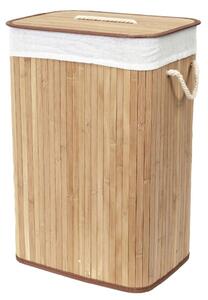 Compactor Kôš na špinavú bielizeň Bamboo hranatý, prírodná