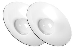 Stmievateľný solárny LED luster na lanku 2xLED/1,8W/3,7V IP44 6500K 2400 mAh + diaľkový ovládač