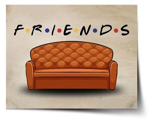 Sablio Plagát Seriál Priatelia FRIENDS Gauč - 60x40 cm