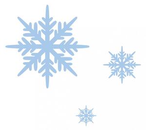 Pieris design Snehové vločky - nálepky na stenu biela