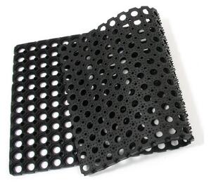 Gumová čistiaca rohož Honeycomb 50 x 100 x 1,6 cm, čierna