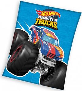 Detská deka Hot Wheels Monster Trucks 130x170 cm