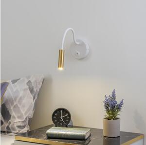 Brilagi - LED Flexibilná nástenná lampa MAYA LED/3W/230V 4000K biela/zlatá