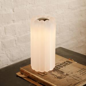Tom Dixon stolová LED lampa Press, matné sklo, výška 24 cm, Obývacia izba / jedáleň, Sklo, Dizajn, Stolová lampa