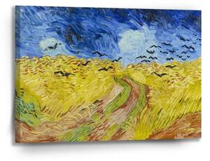 Sablio Obraz Pšeničné pole s vranami - Vincent van Gogh - 90x60 cm