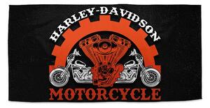 Sablio Uterák Harley-Davidson motor Čierne pozadie - 30x50 cm