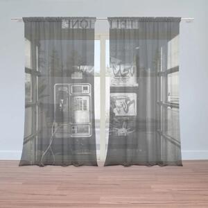 Sablio Záclony Telefónna búdka: 2ks 150x250cm