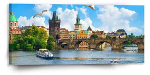 Sablio Obraz Praha Karlov most 2 - 110x50 cm