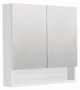 Zrkadlová skrinka SAT Cubeway 80x14x72 cm lamino biela lesk GALCU80BL
