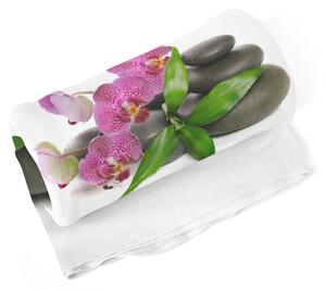 Sablio Deka Orchidea a kamene - 150x120 cm