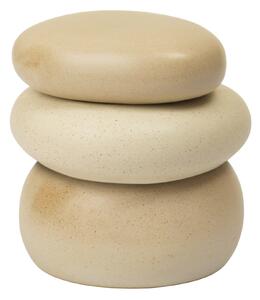 Úložná dóza Pebble Sand/Cream Large