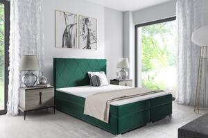Čalúnená posteľ Melinda 160x200cm, zelená Riviera