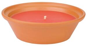 LIVARNO home Hlinená miska so sviečkou (oranžová) (100346115)