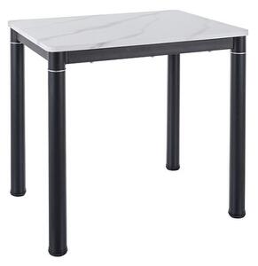 Jedálenský stôl Damar 80x60 | biela efekt mramoru