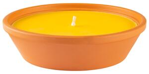 LIVARNO home Hlinená miska so sviečkou (žltá) (100346115)