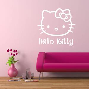 Sablio Samolepka na stenu: Hello Kitty - 60x59 cm