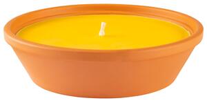 LIVARNO home Hlinená miska so sviečkou (žltá) (100346115)