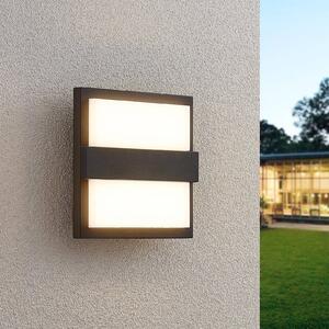 Lucande Gylfi vonkajšie nástenné LED, štvorcové