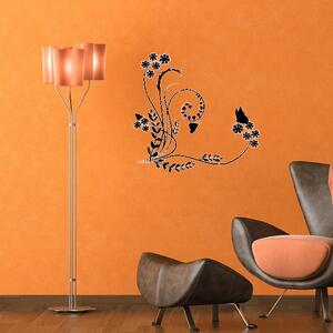Sablio Samolepka na stenu: Motýlí ornament 4 - 60x56 cm