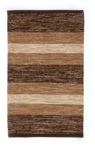 Hnedo-béžový bavlnený koberec Webtappeti Happy, 55 x 110 cm
