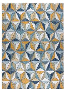 Dywany Łuszczów Kusový koberec Cooper Sisal Mosaic 22222 ecru/navy – na von aj na doma - 120x170 cm