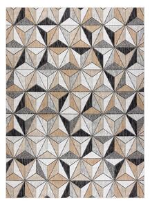 Dywany Łuszczów Kusový koberec Cooper Sisal Mosaic 22222 ecru/black – na von aj na doma - 140x190 cm