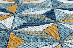 Dywany Łuszczów Kusový koberec Cooper Sisal Mosaic 22222 ecru/navy – na von aj na doma - 140x190 cm