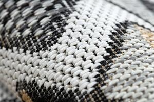 Dywany Łuszczów Kusový koberec Cooper Sisal Diamonds 22217 ecru/black – na von aj na doma - 120x170 cm
