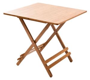 Skladací bambusový stôl Denice, 58 x 58 x 60 cm