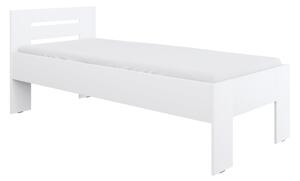 KONDELA Posteľ, 90x200, biela, BASIS