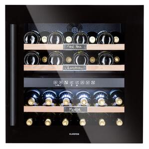 Klarstein Vinsider 36 Onyx Edition, vinotéka, 85 l, 5-22°C, 2 zóny