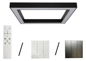 LED stropné svietidlo LED/130W/230V 3000/4000/6500K 100x100 cm čierne